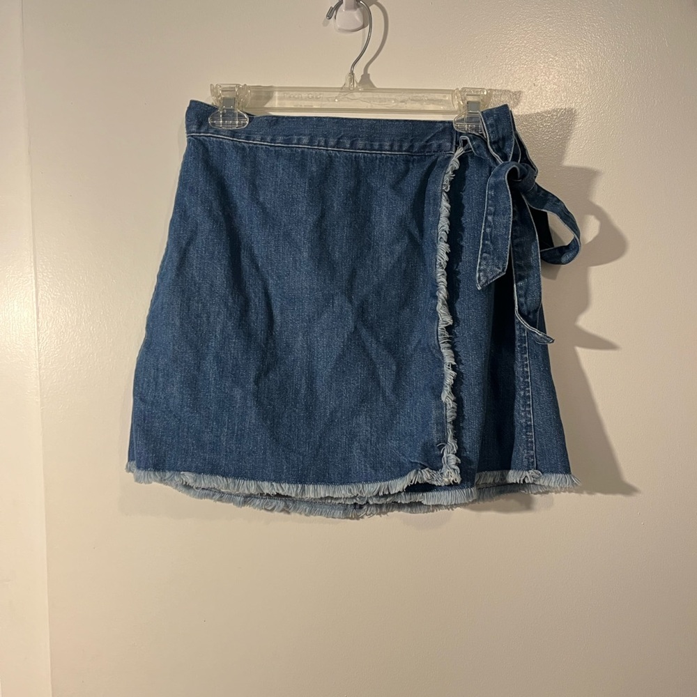 Madewell Blue Denim Mini Skirt